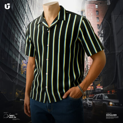 𝒁𝑨𝑹𝑨 Inspired 𝗦𝘁𝘆𝗹𝗶𝘀𝗵 𝗦𝘁𝗿𝗶𝗽𝗲𝘀 Premium Shirt BW